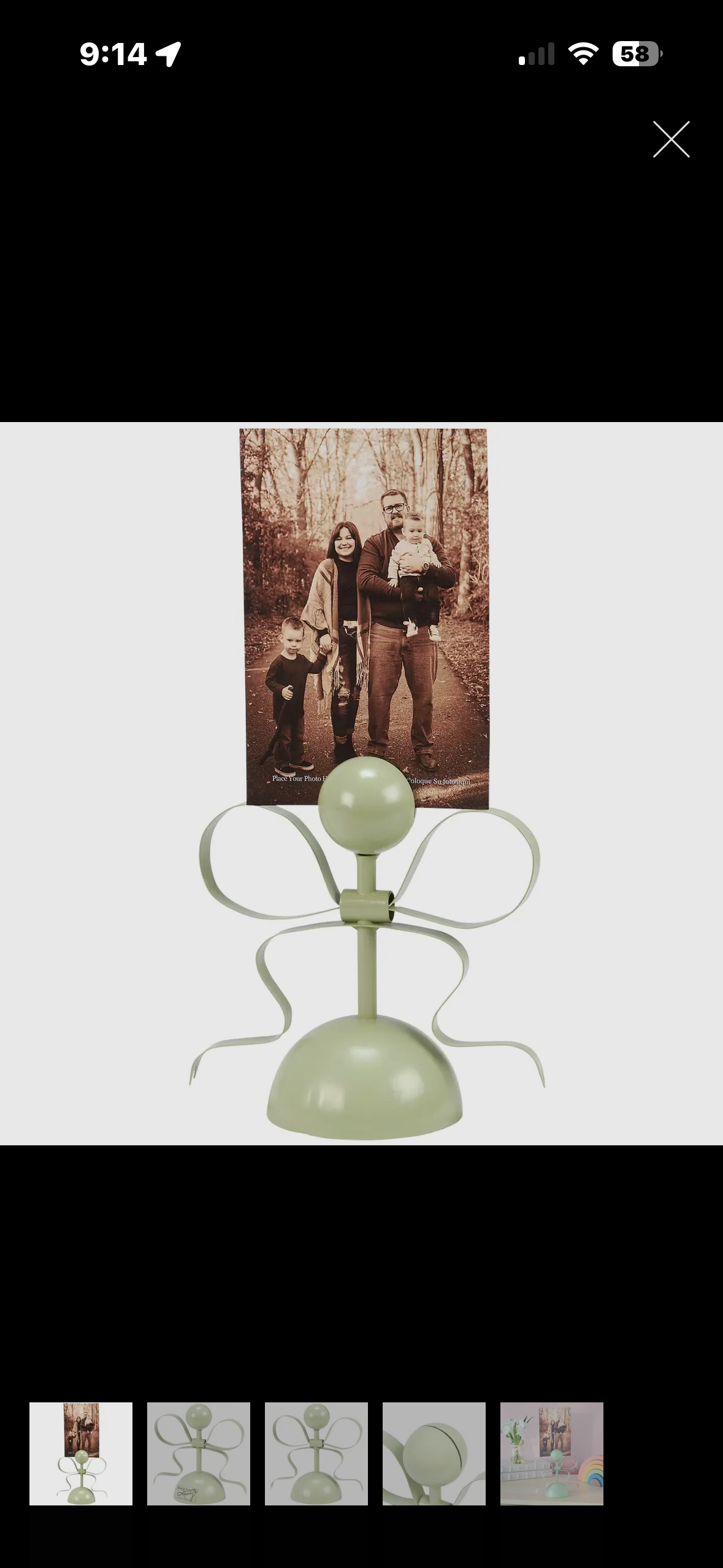 bow photo holder