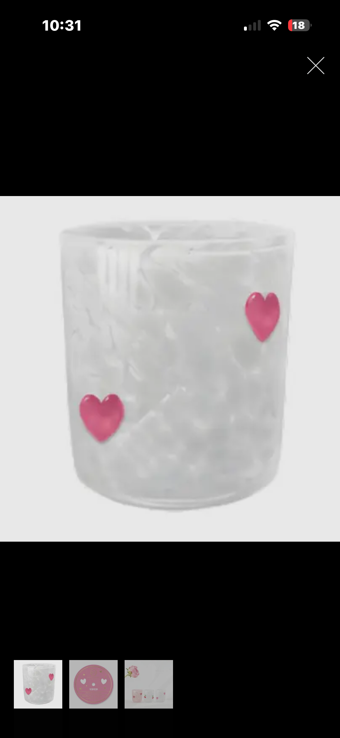 heart icon candle