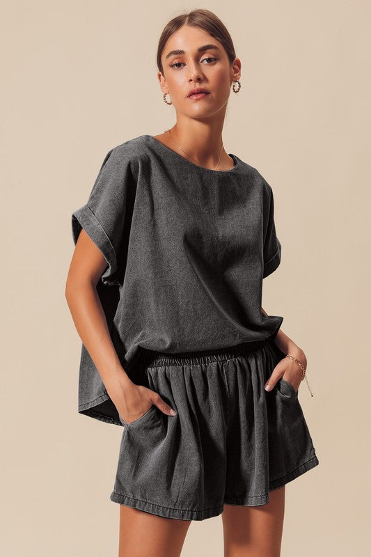 charcoal matching set
