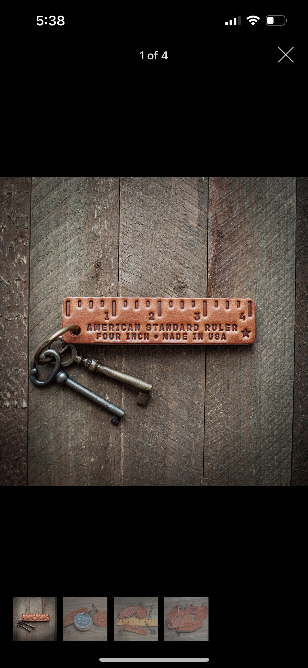 Leather Ruler