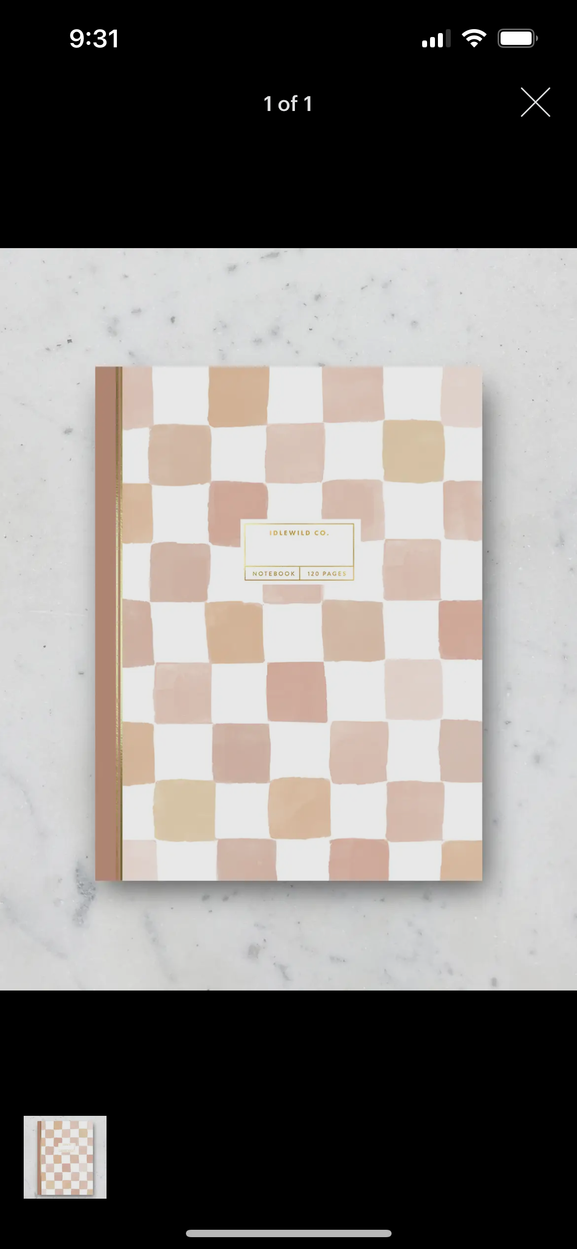 Nude Checks Notebook