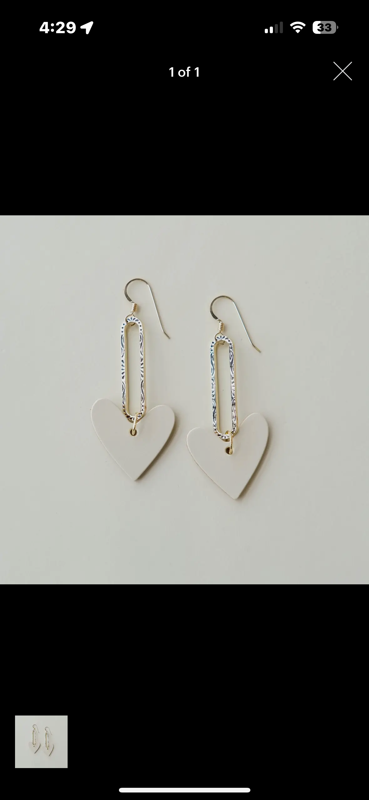 leather heart earrings