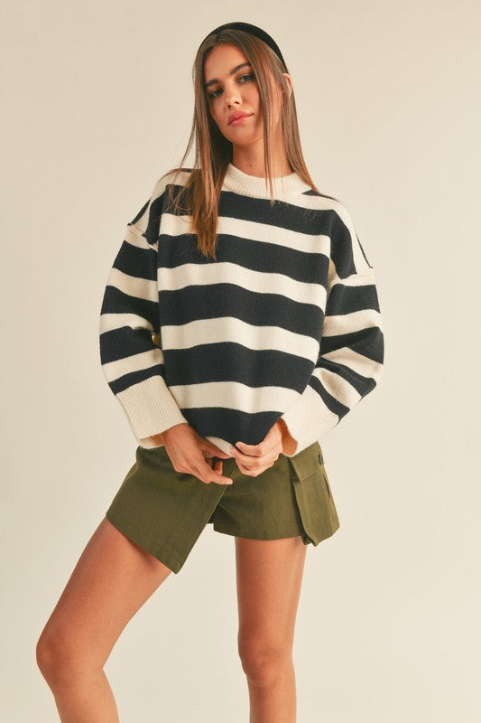 color block sweater