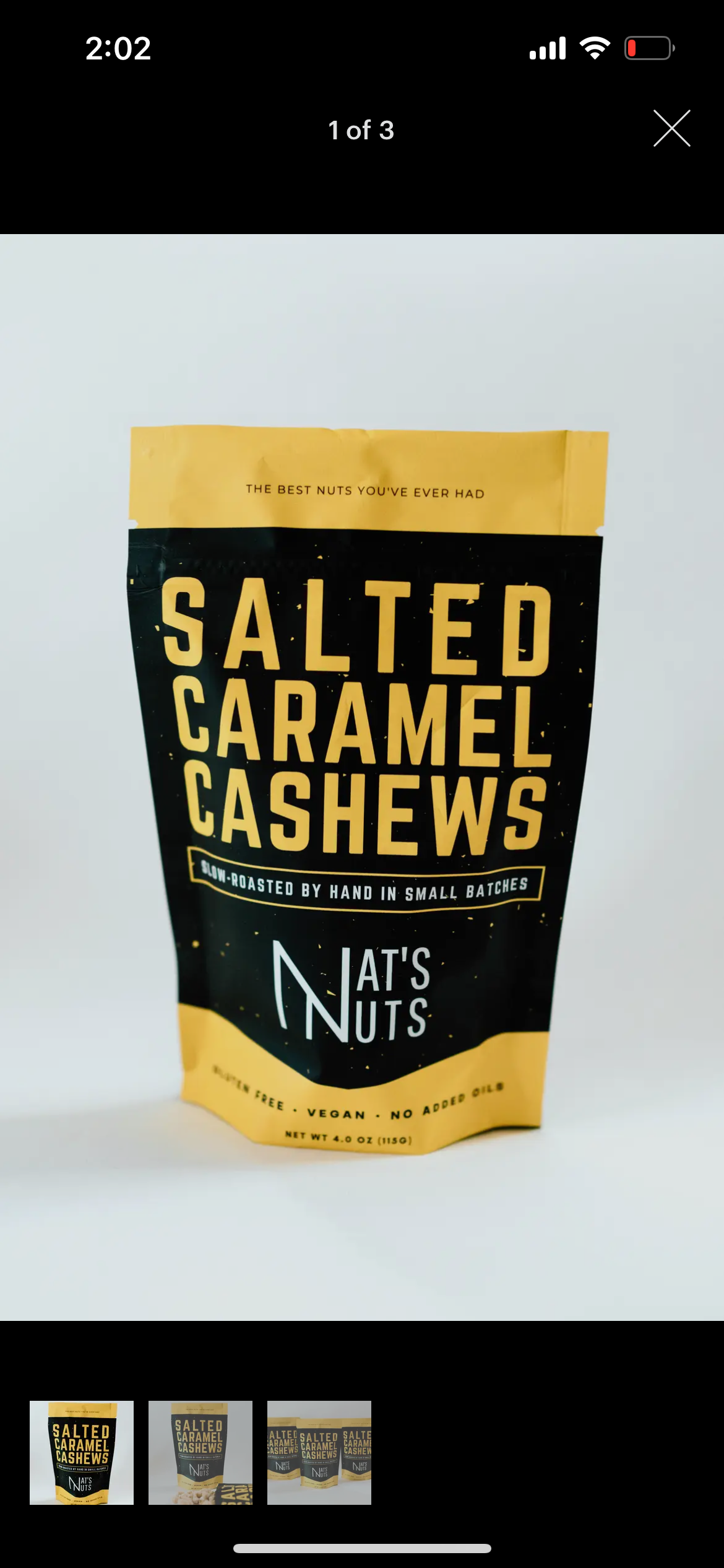 Salted Caramel Cashews