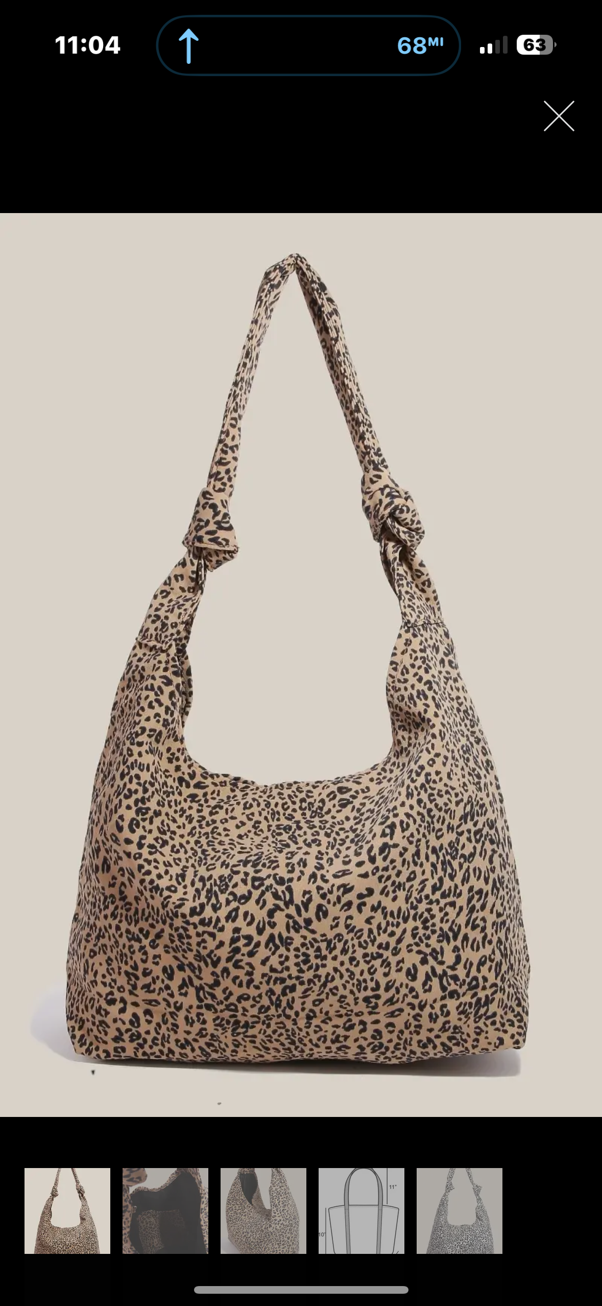 leopard hobo bag
