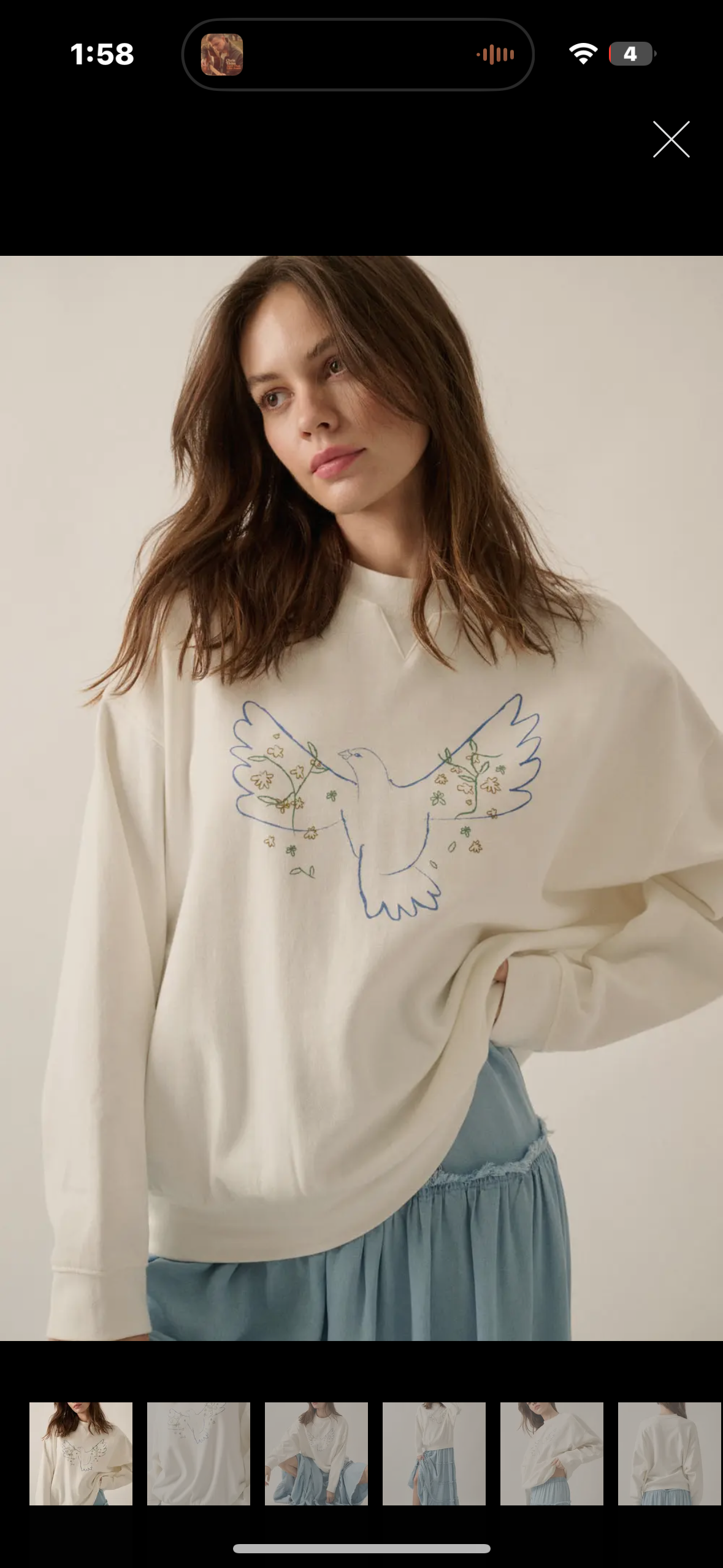 dove crewneck
