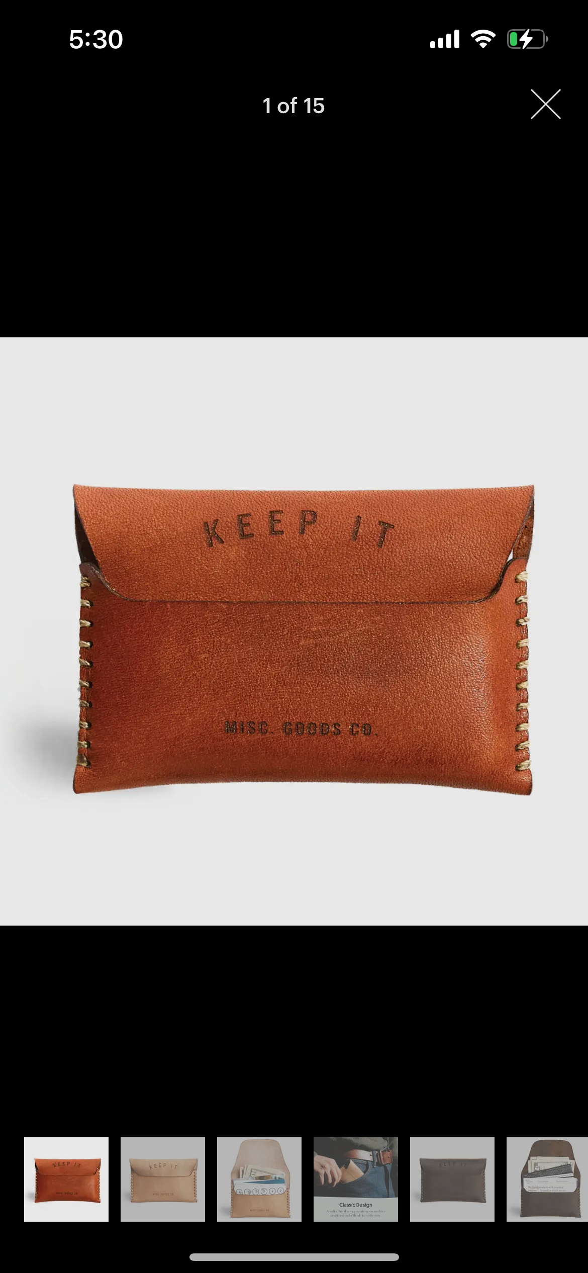 Leather Slim Wallet
