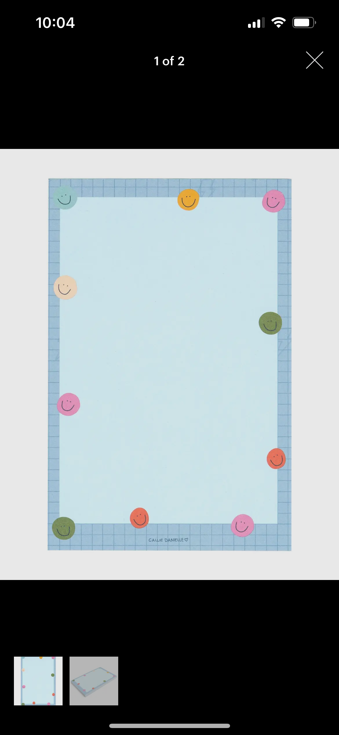 Smiley Grid Notepad