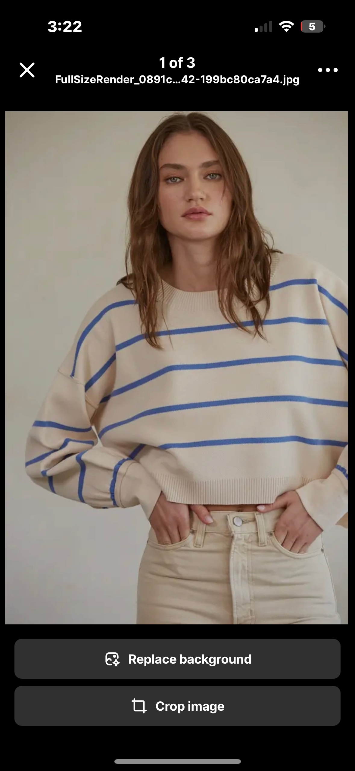 sky stripe pullover