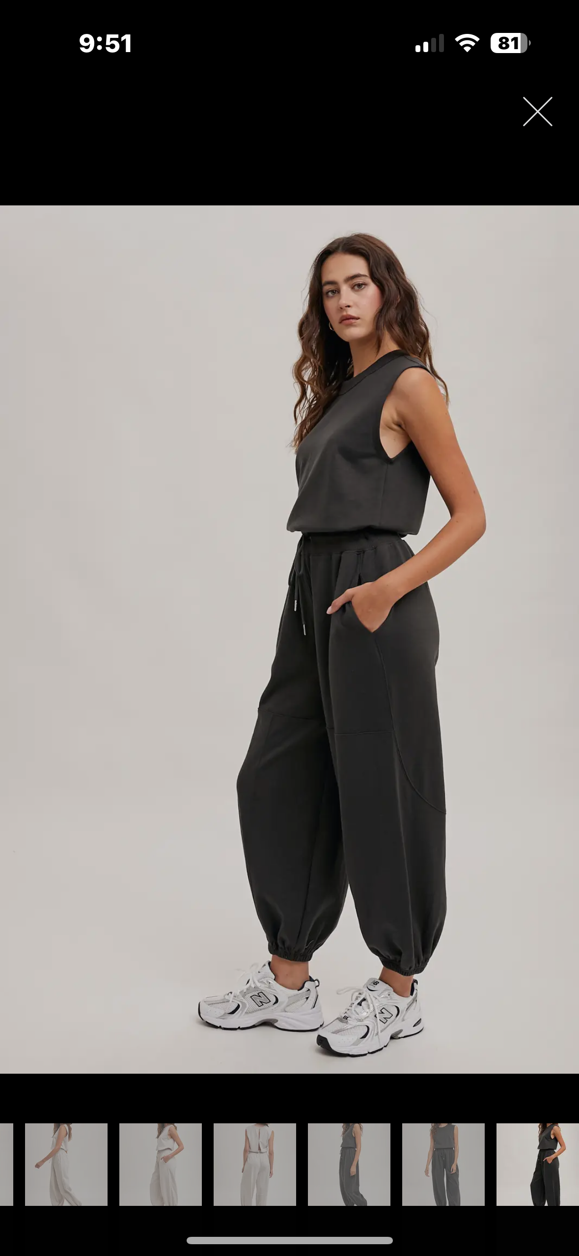 black athletic romper