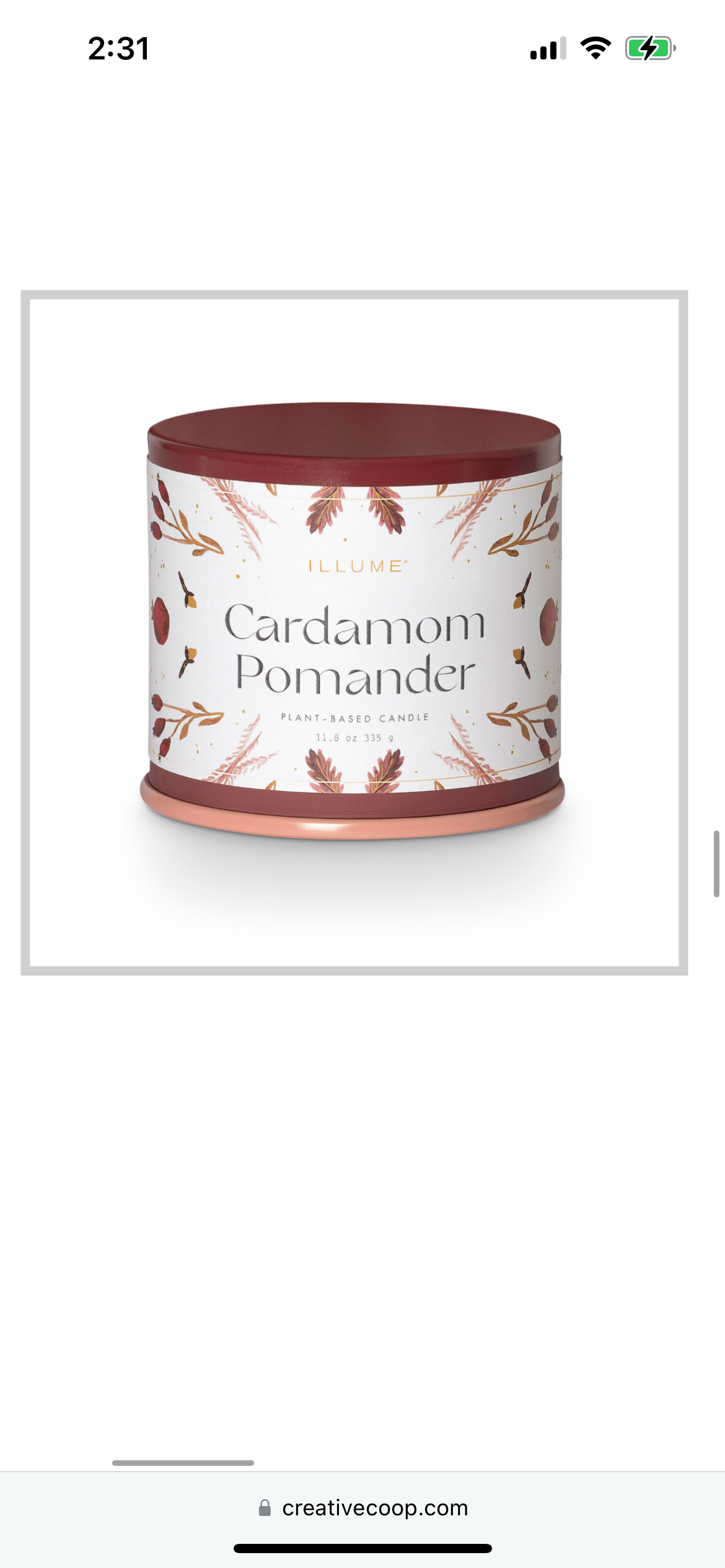 Cardamom Pomander Candle