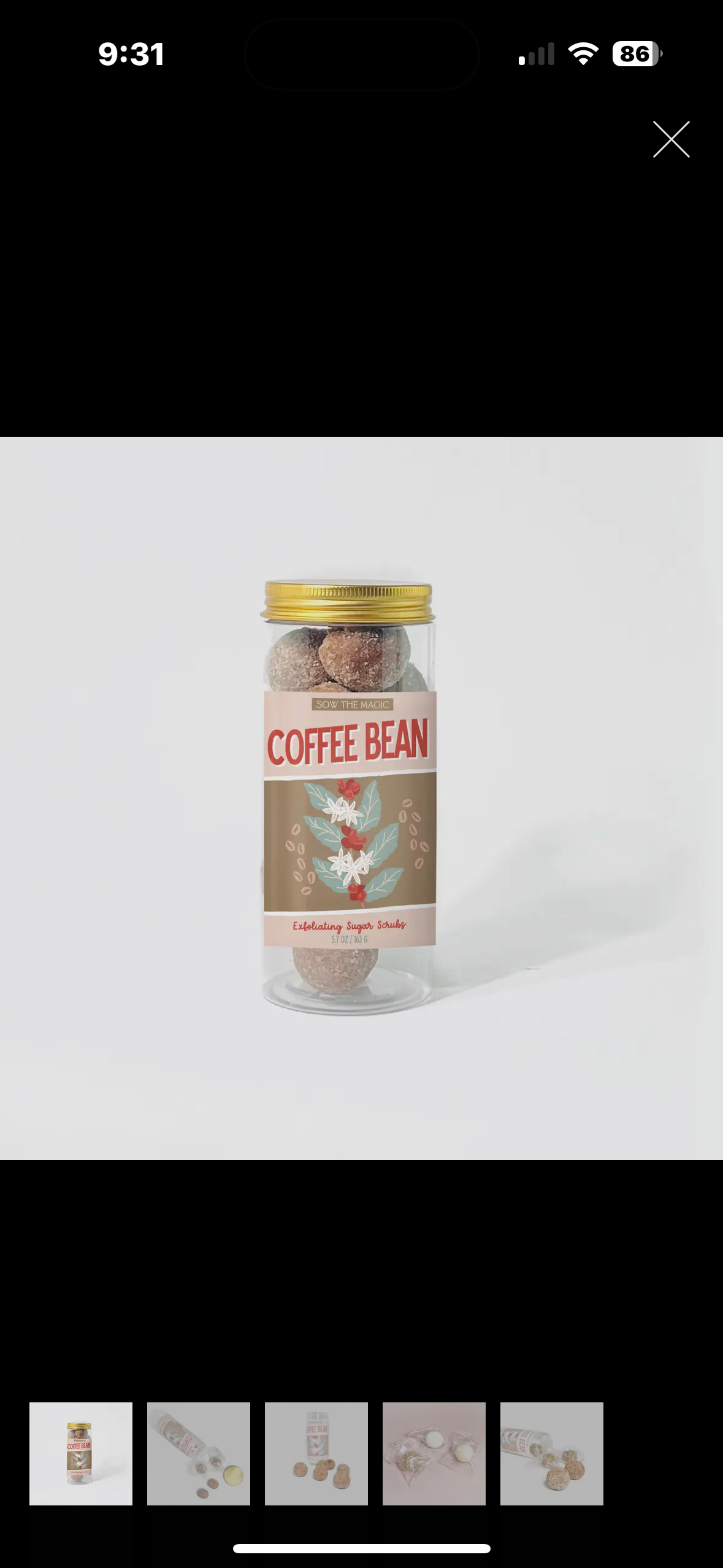 coffee bean scrubs