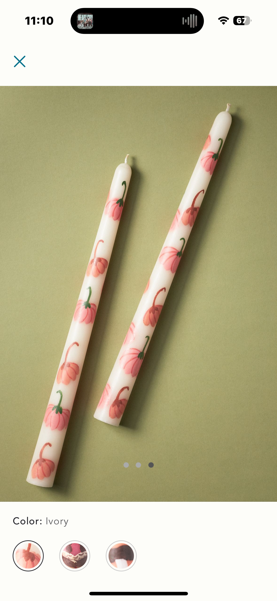 pumpkin tapers