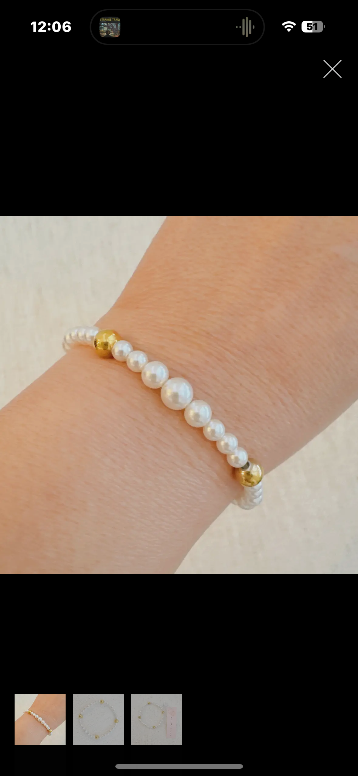 pearl beaded bracelet