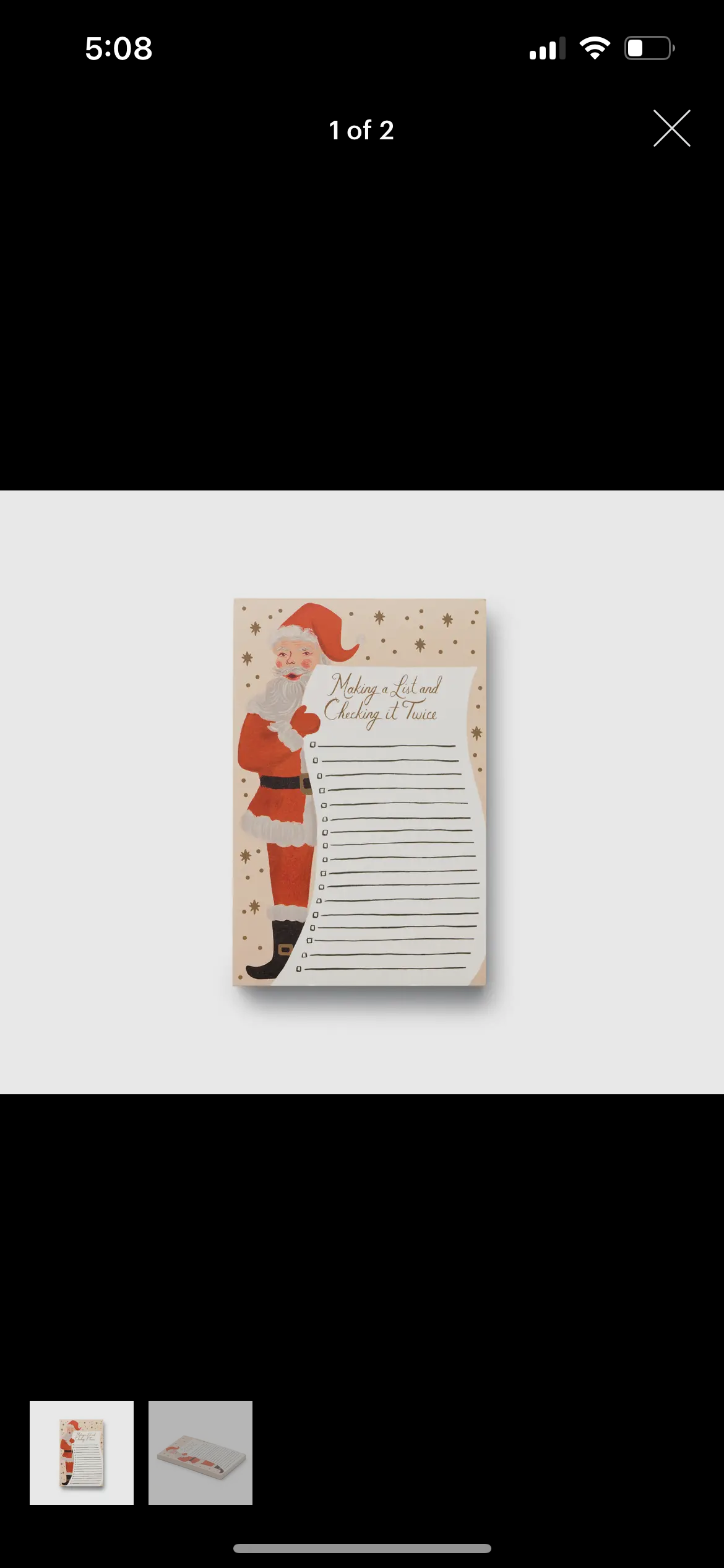 Santa’s List Notebook