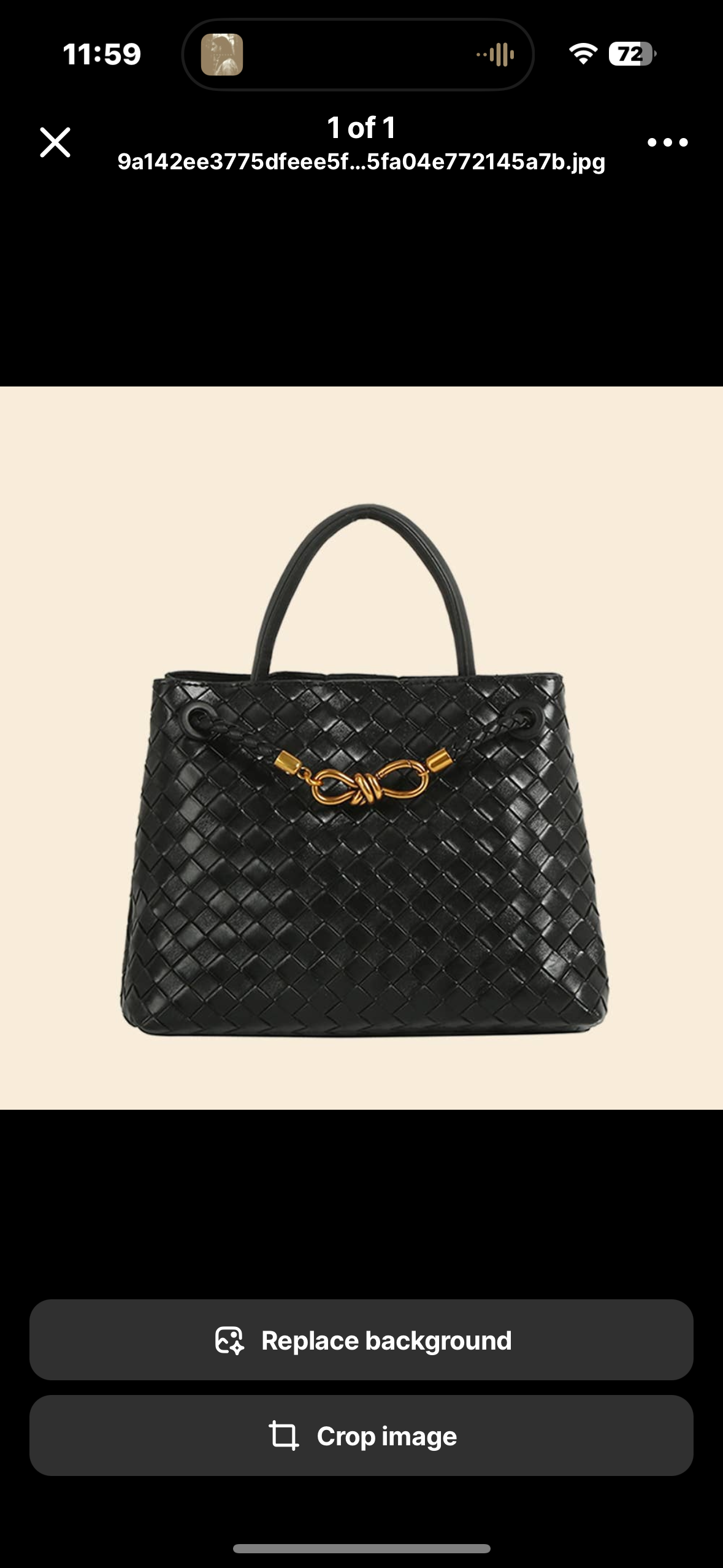 black satchel bag