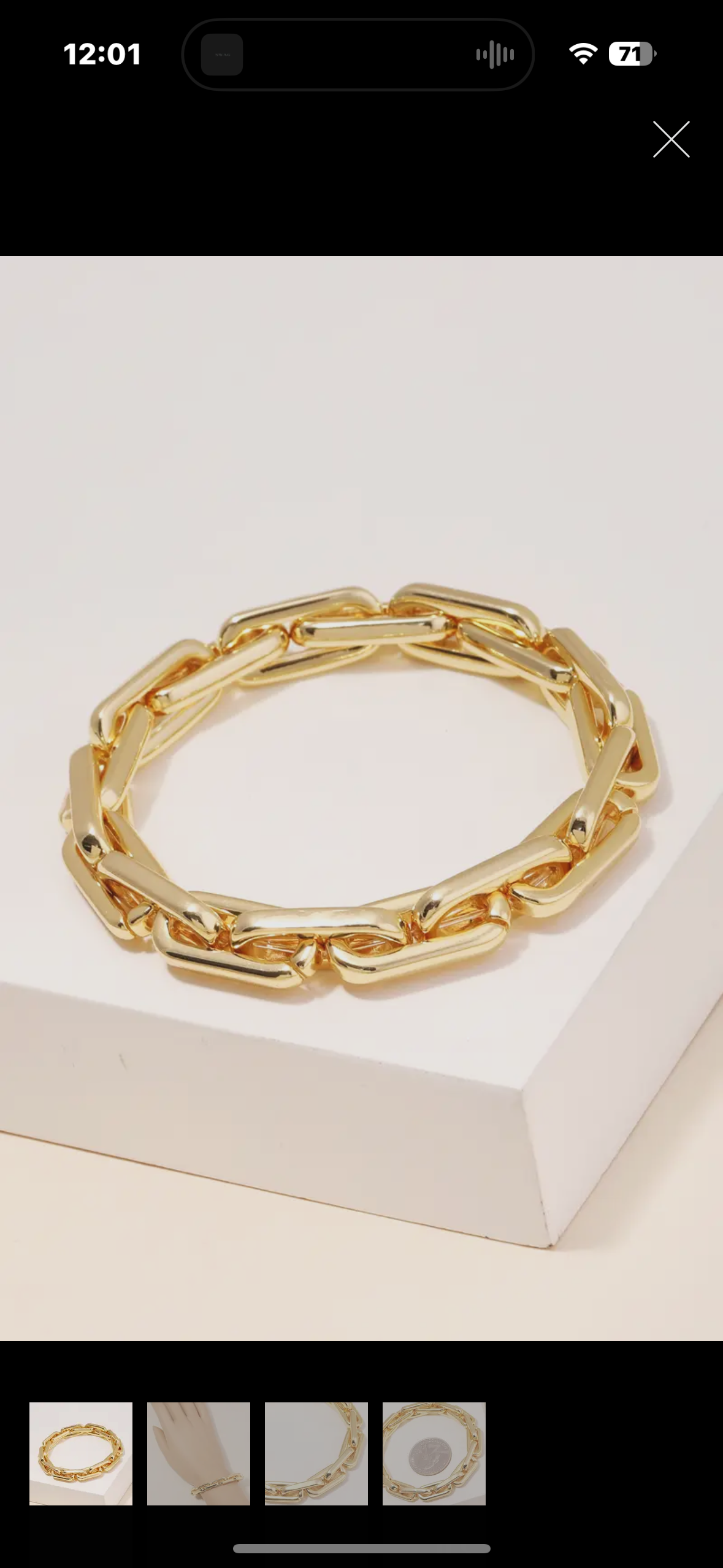 stretchy chain bracelet