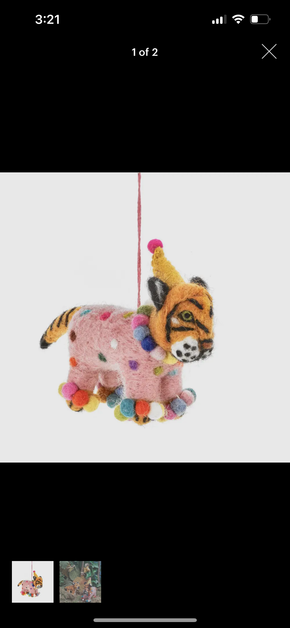 Fiesta Tiger Ornament