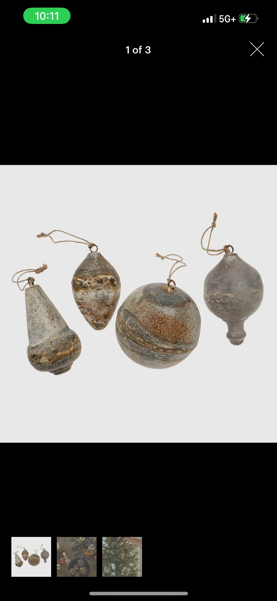 Iron Petina Ornament