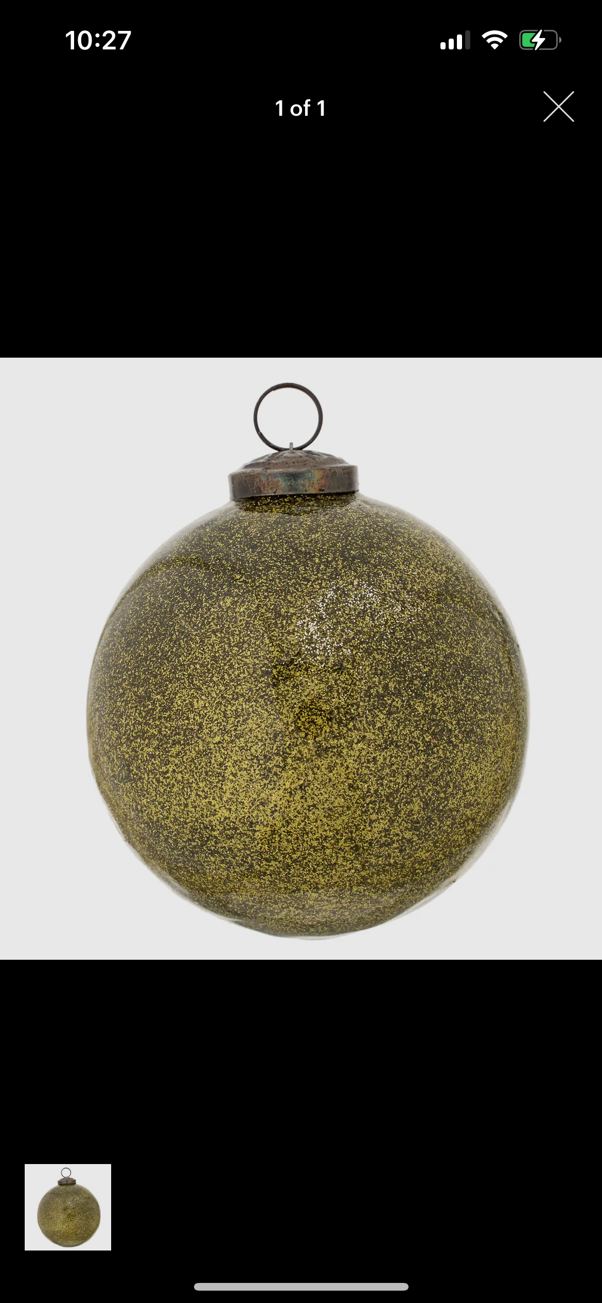 Large Green Ball Ornament