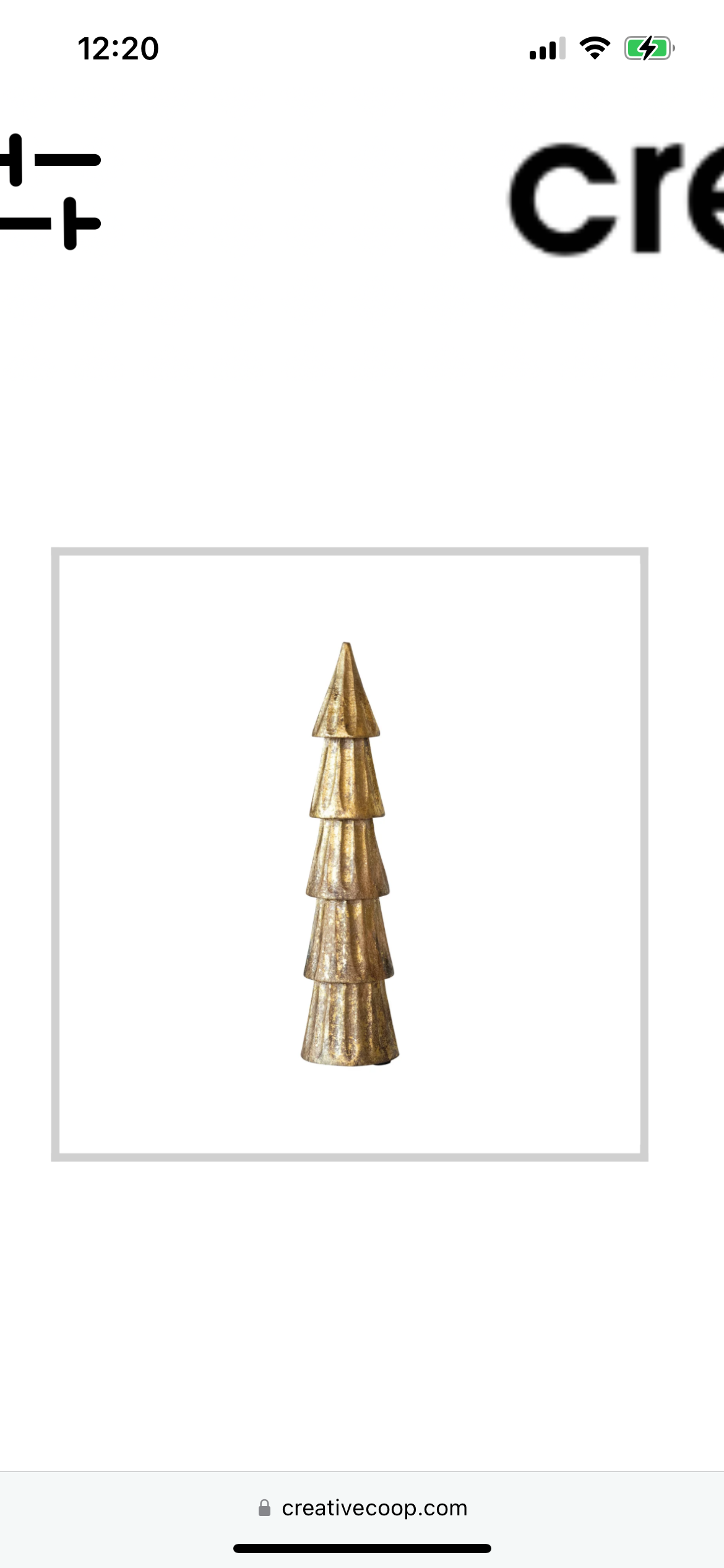Large Gold Foil Tree