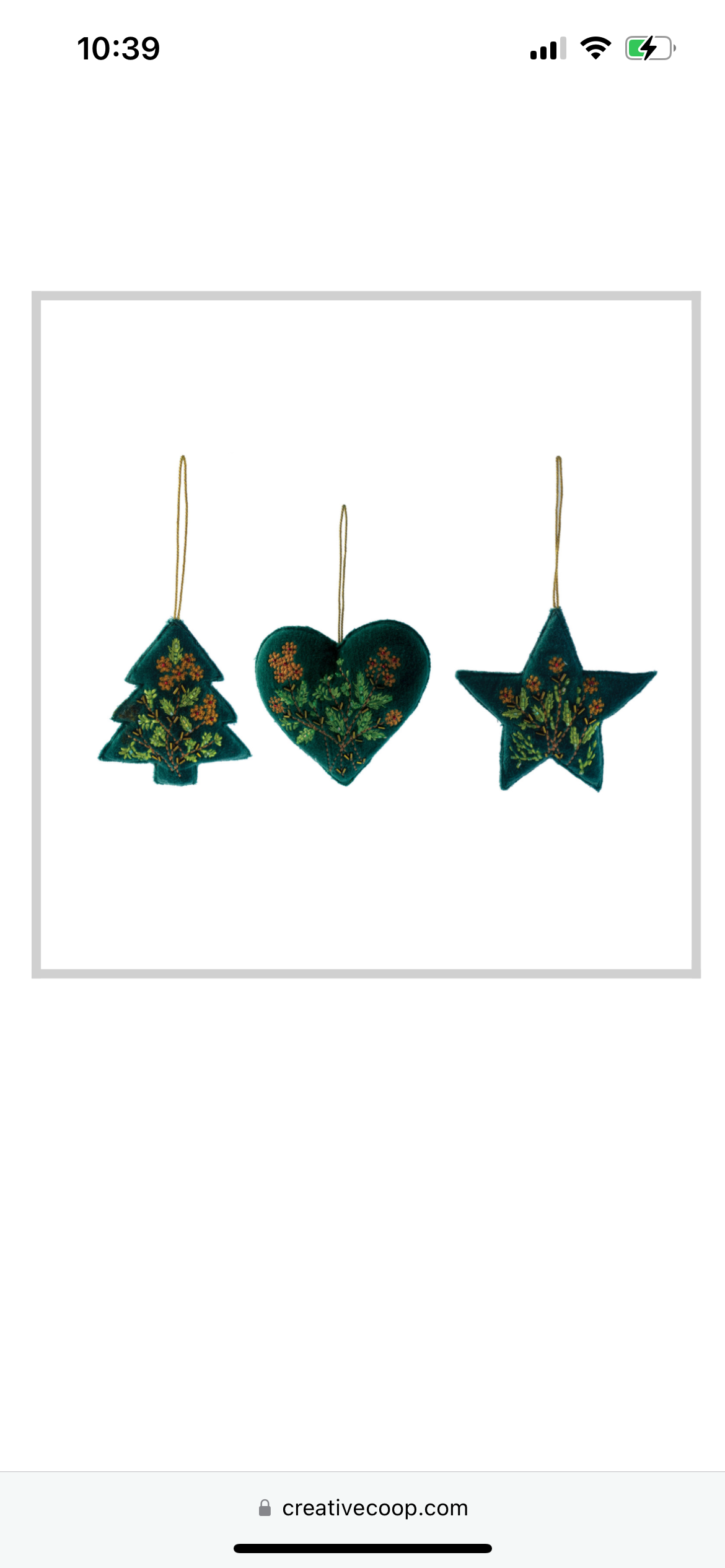 Velvet Beaded Ornament