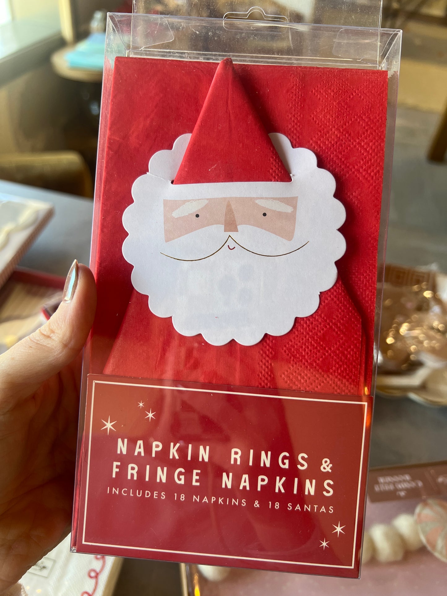 Believe Santa Ring and Napkin Set