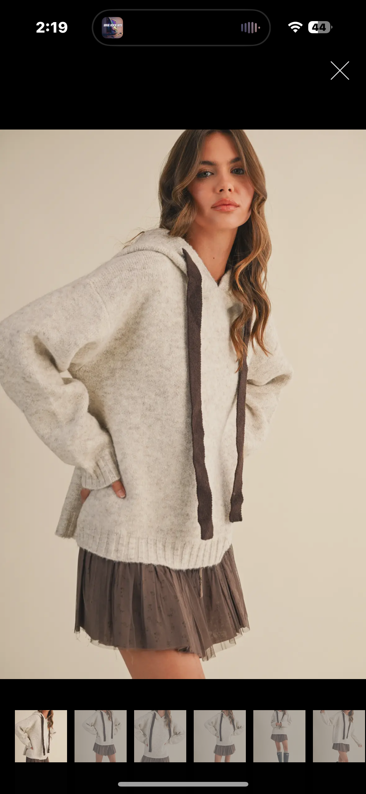 brown bow sweater