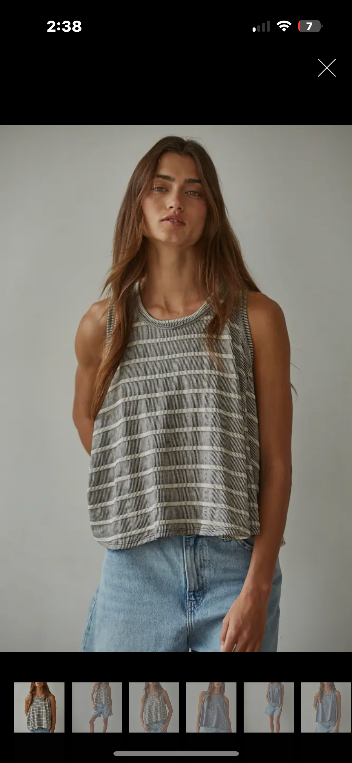Sophia stripe tank