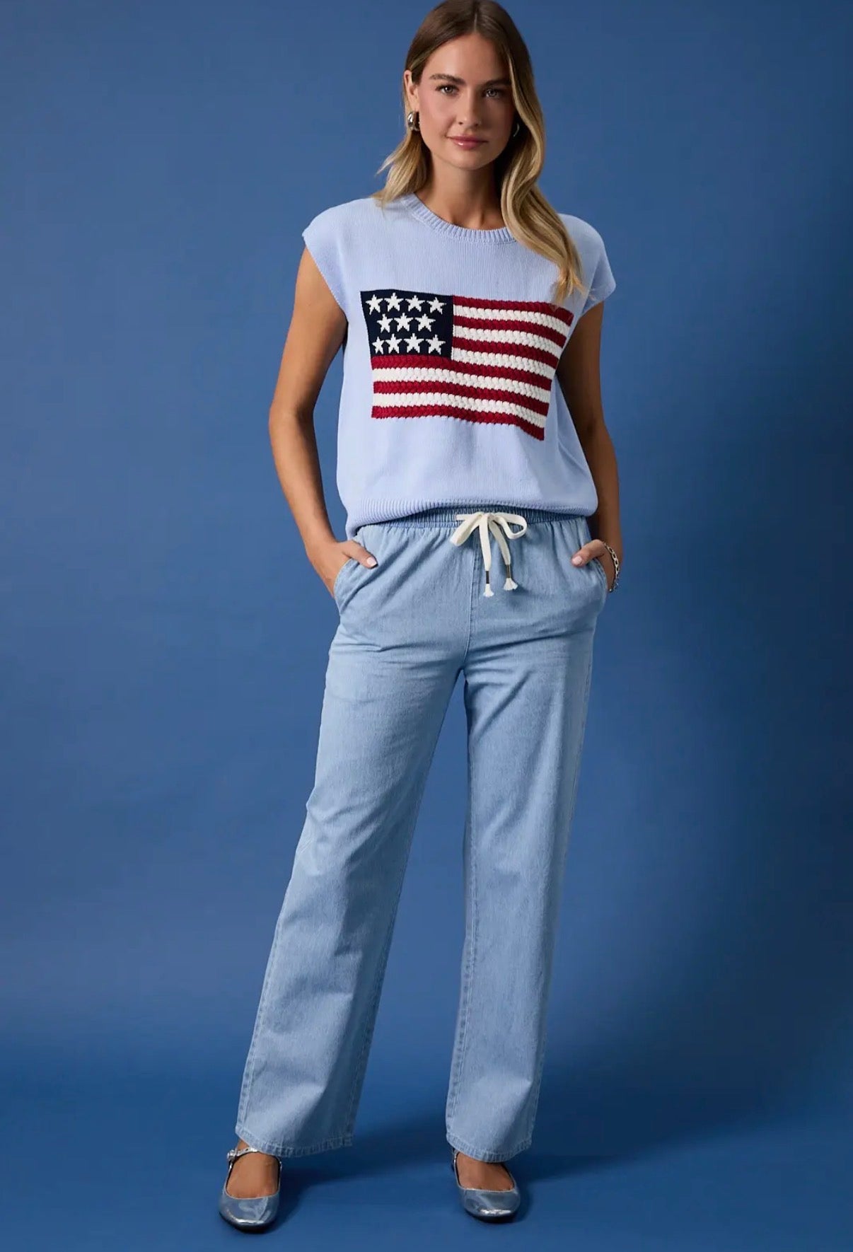 denim high waisted pants