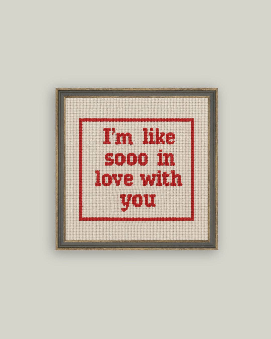 Cross Stitch Framed Print
