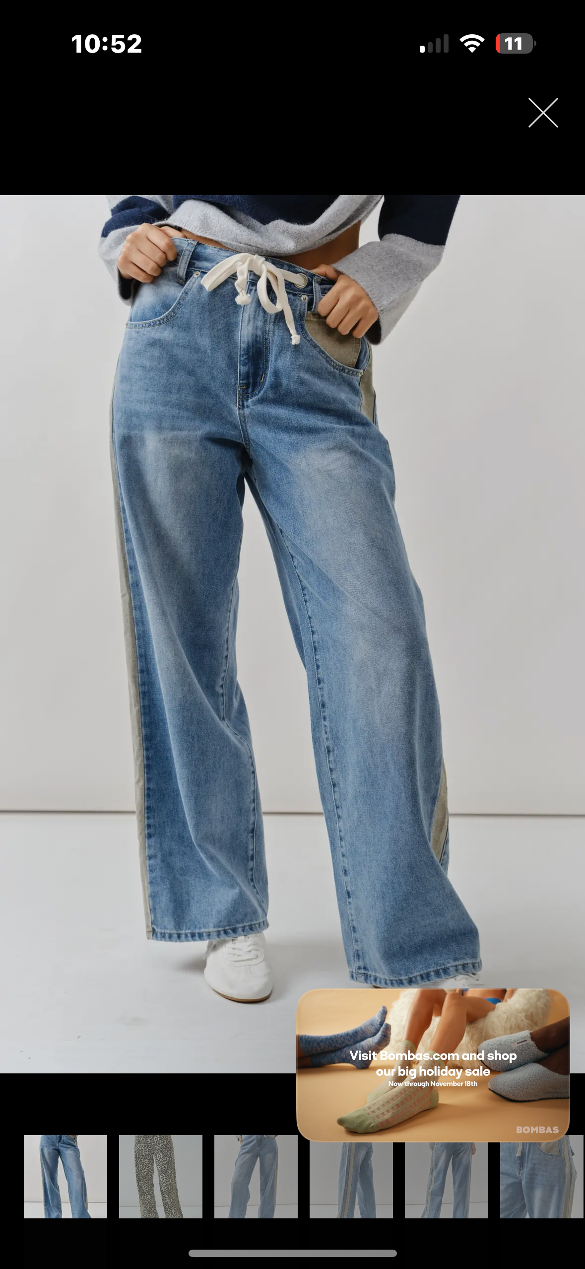 olive striped jeans