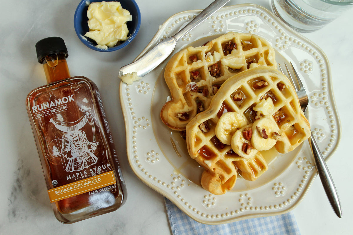 Banana Rum Infused Organic Maple Syrup