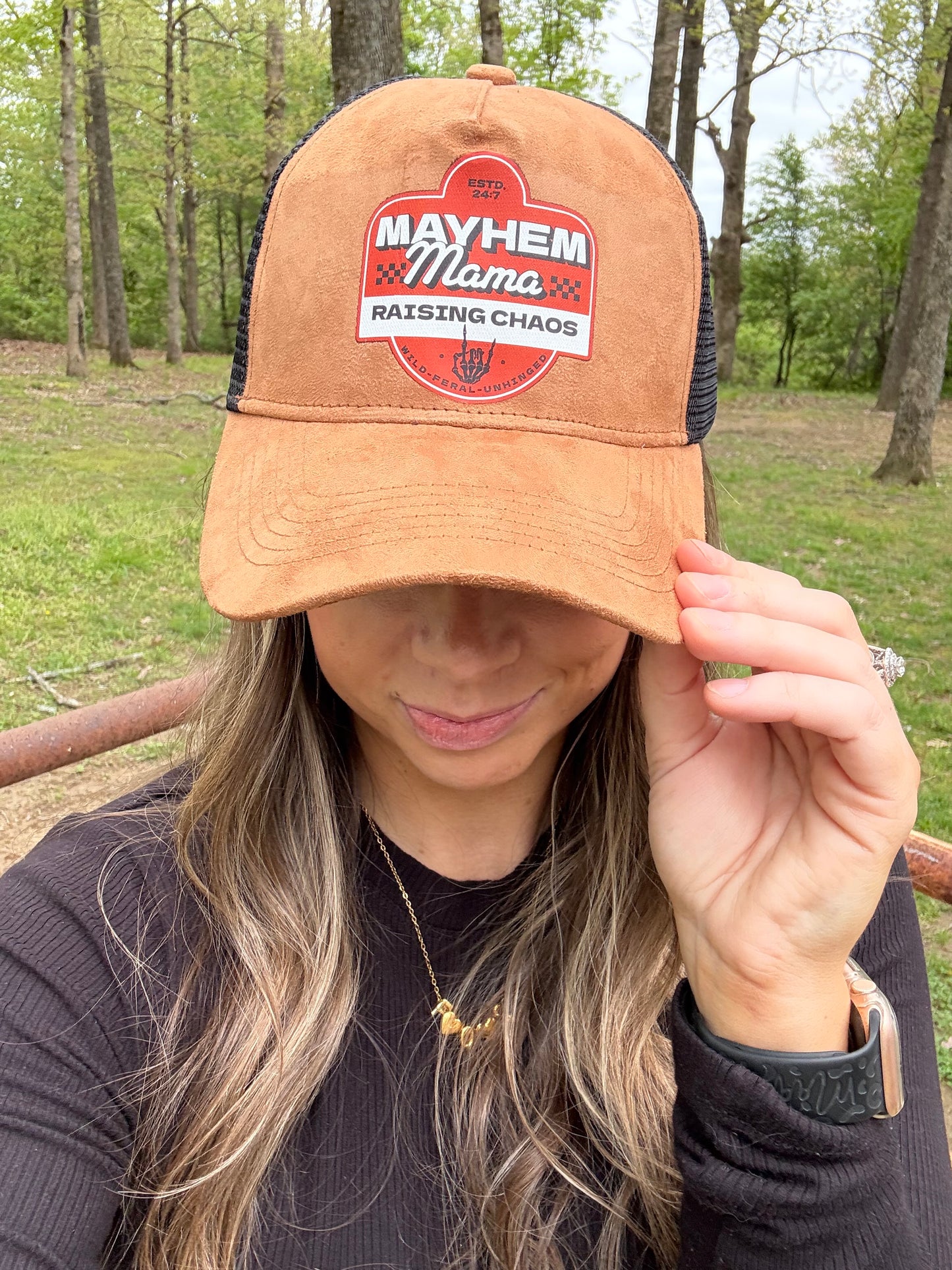 Mayhem Mama Brown Suede Hat
