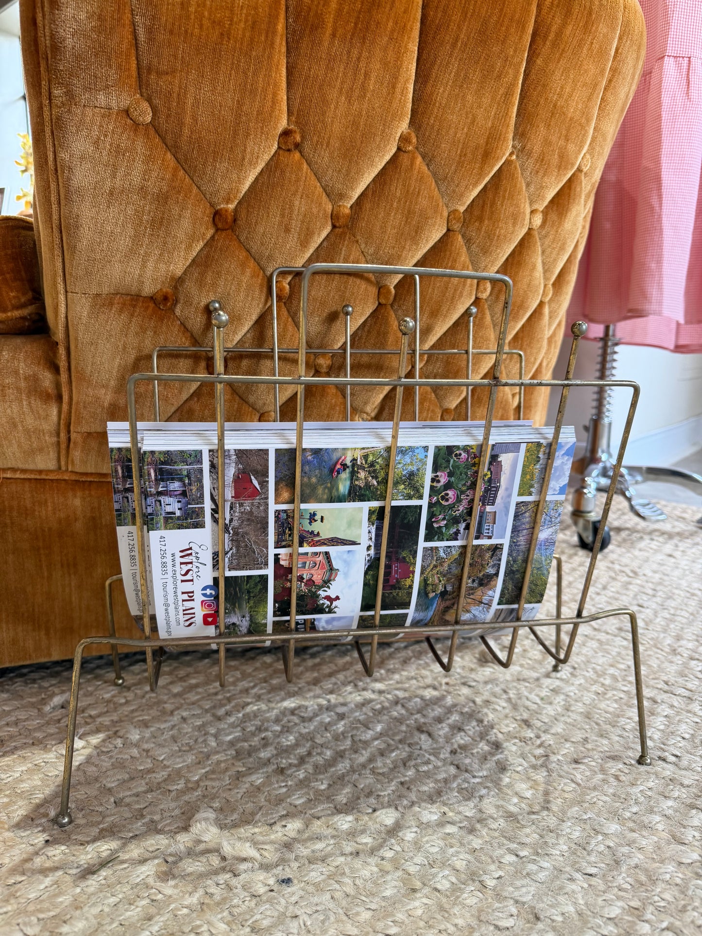 vintage magazine holder