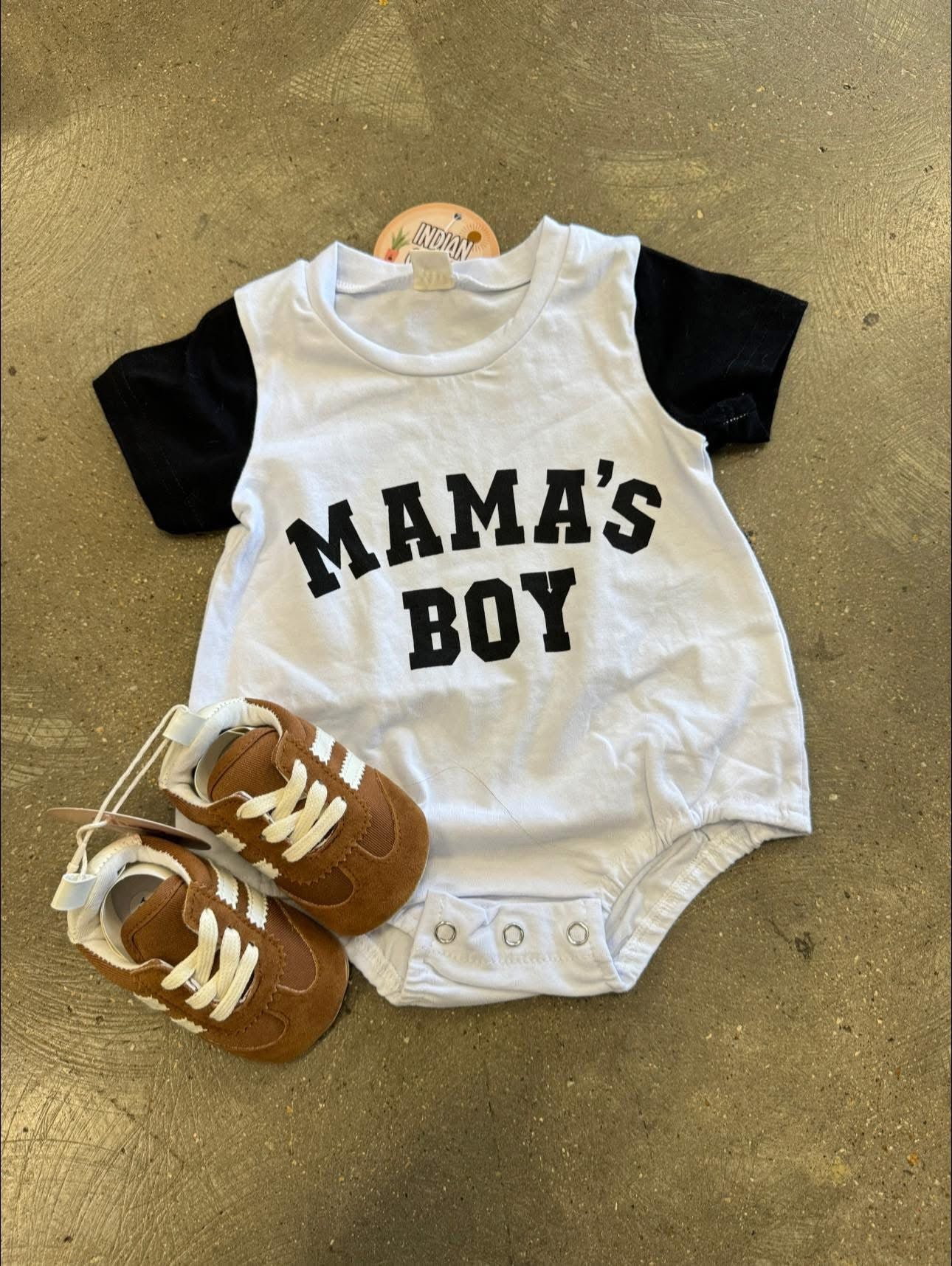 Mama's Boy Colorblock Onesie