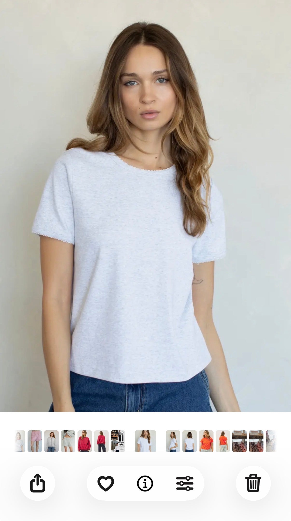 light grey tee