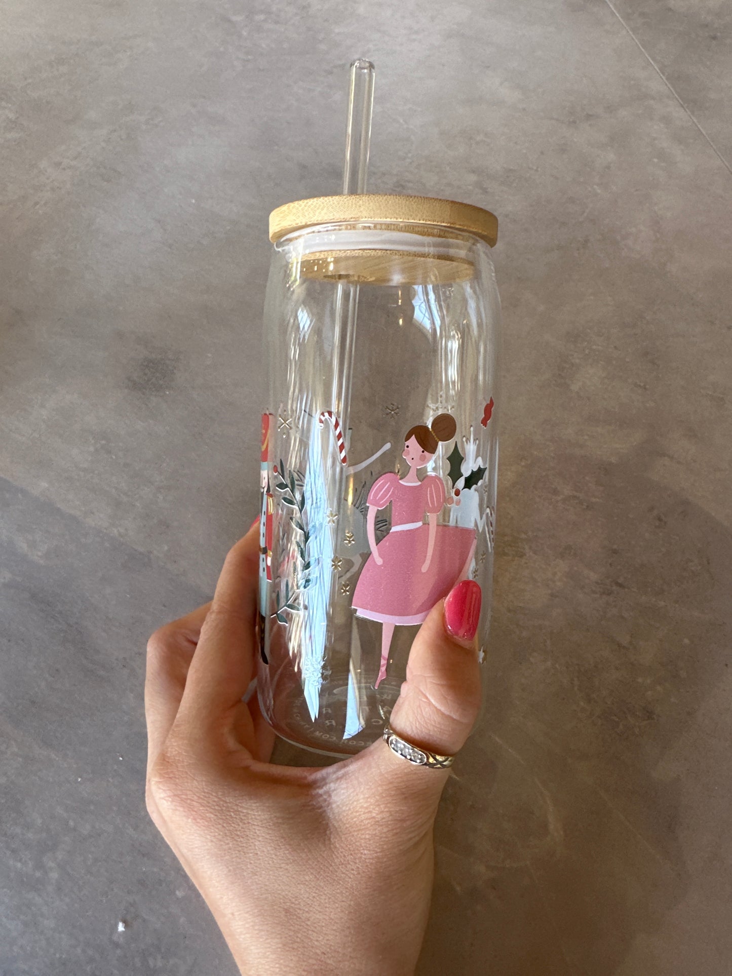 nutcracker glass cup