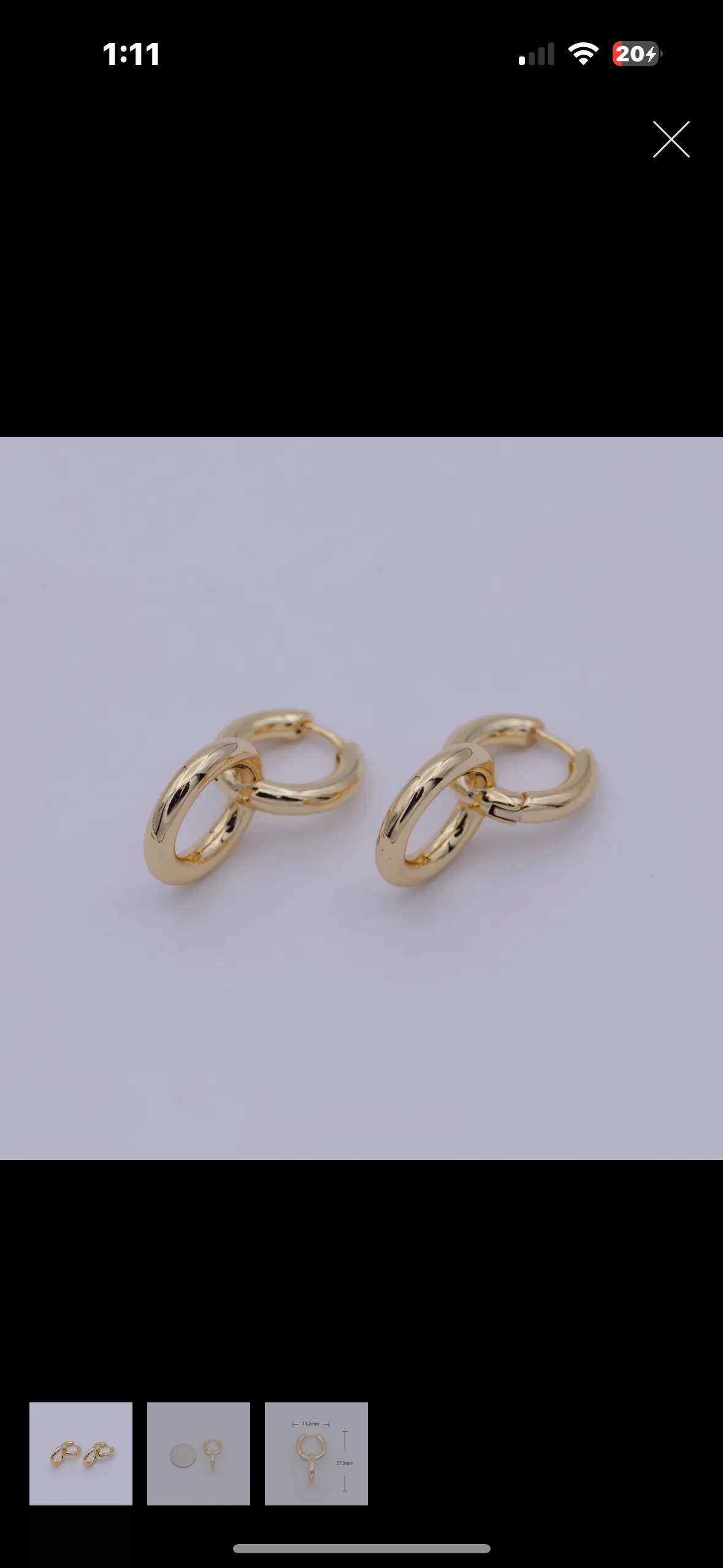 double hoop earrings