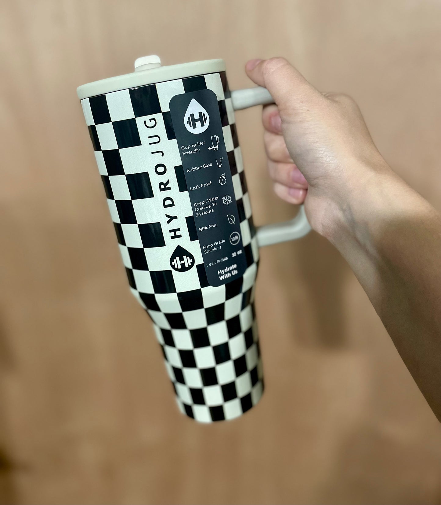 Black Check HJ Tumbler