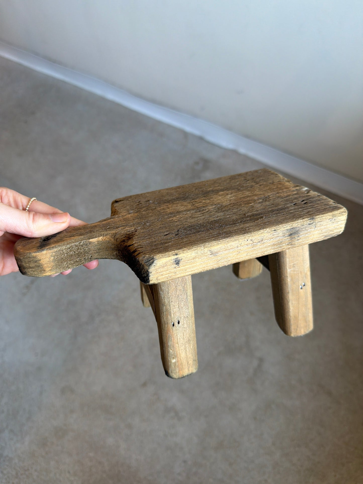 wooden pedestal