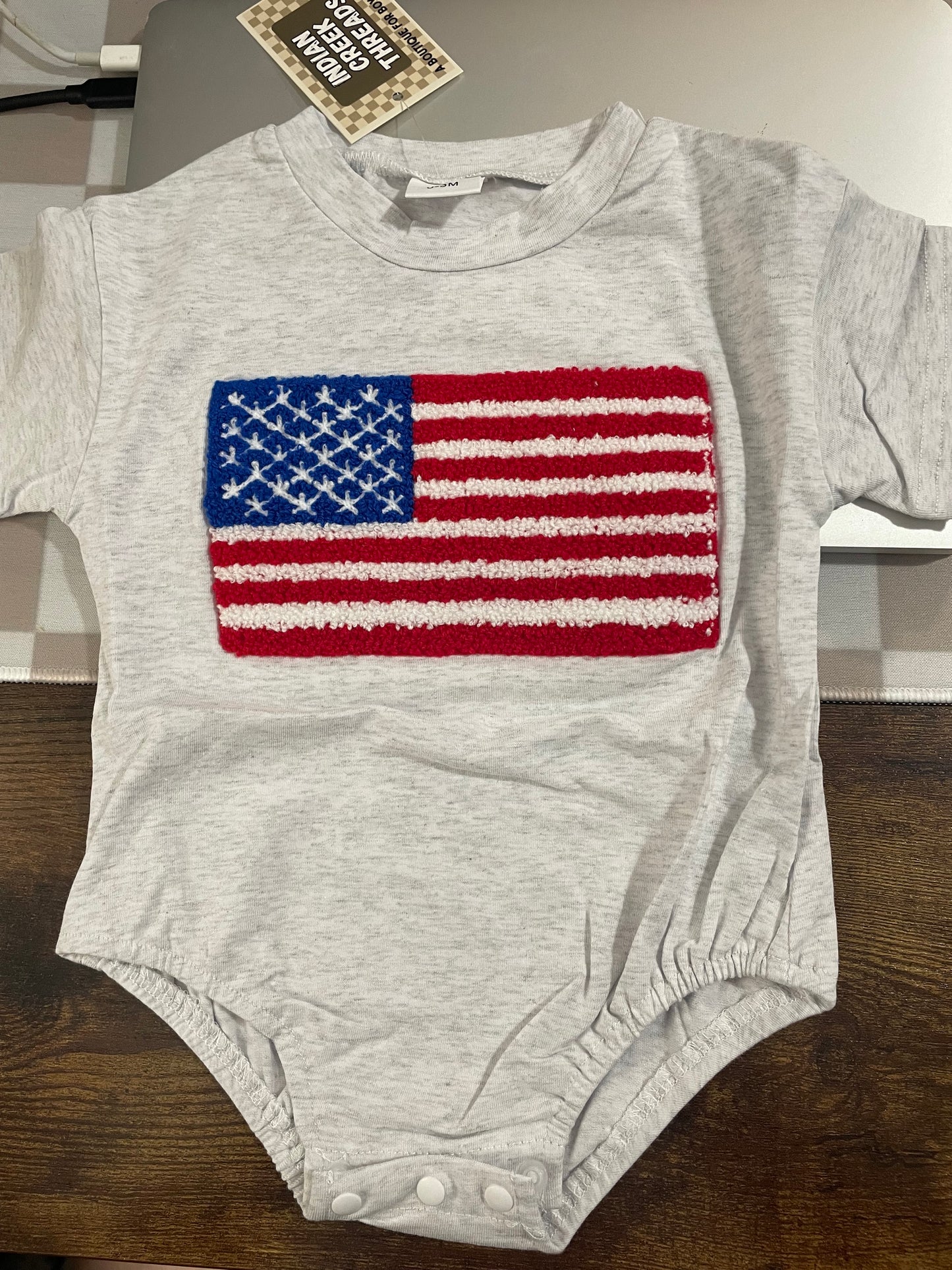 Flag Patch Onesie