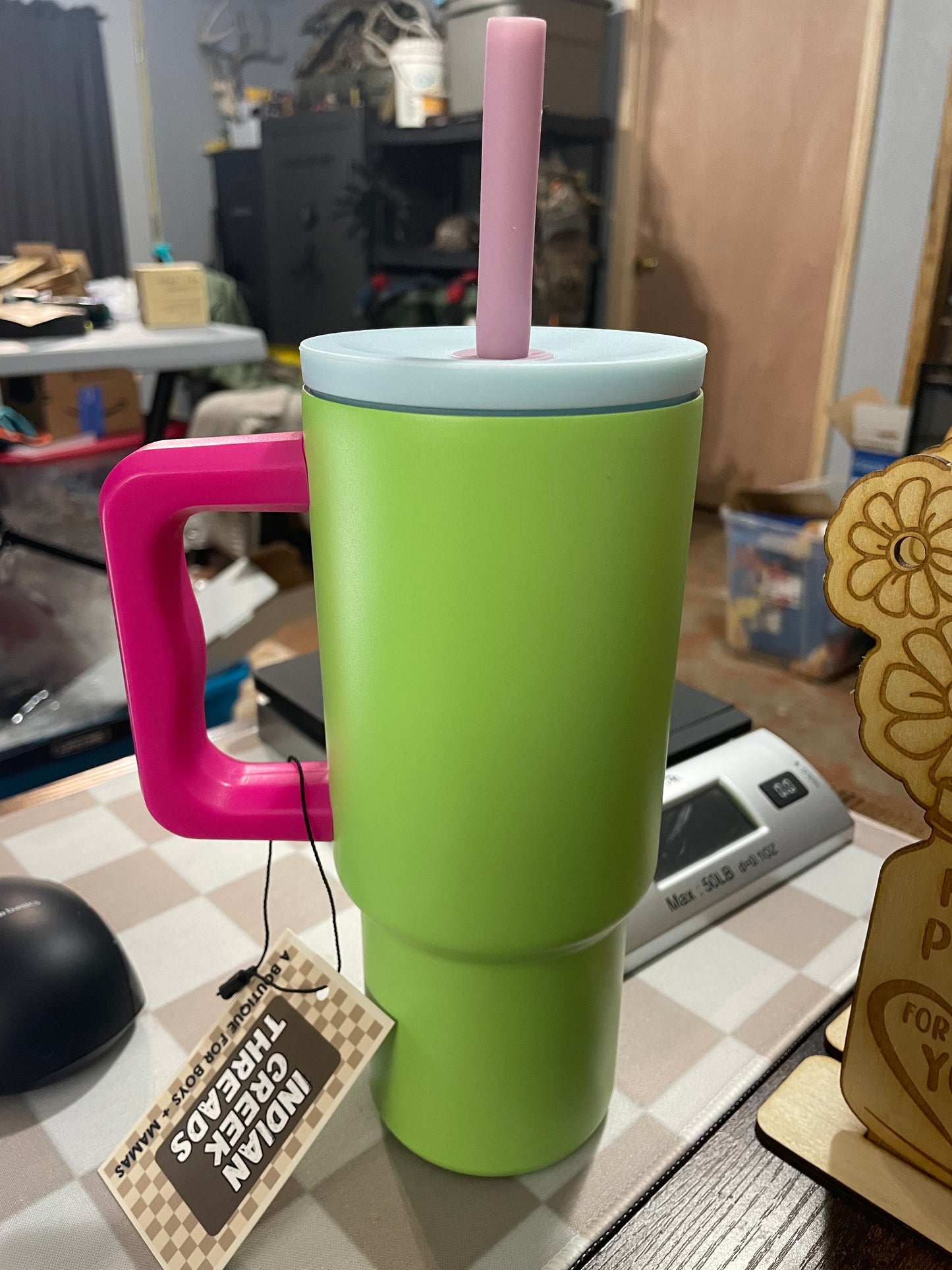 Green/Pink Kids Tumbler