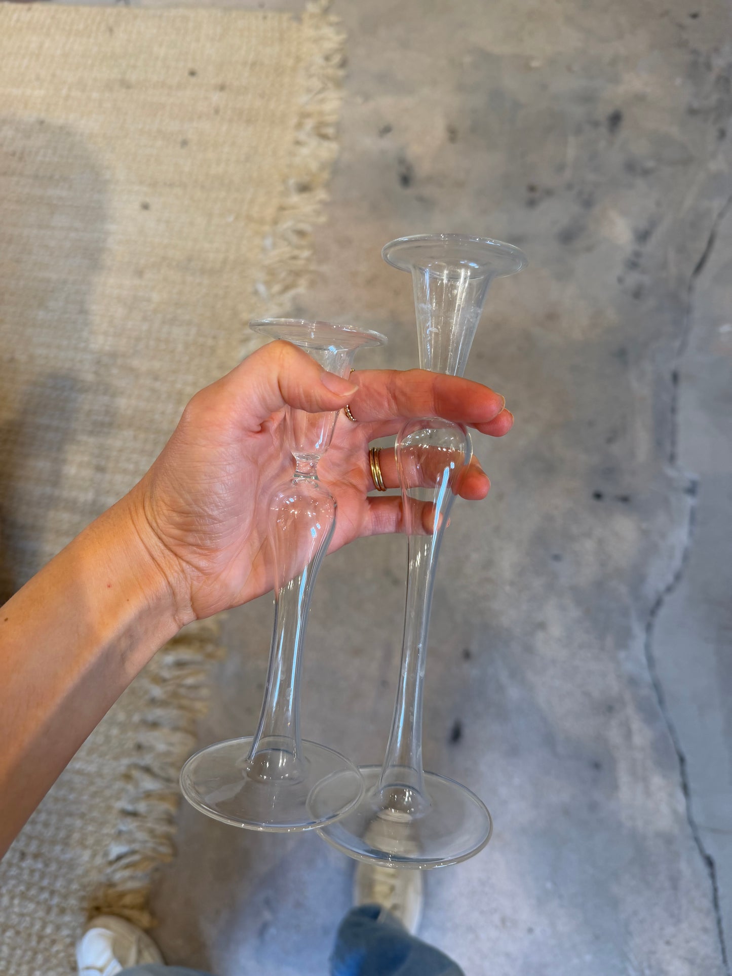 set of two candle holders