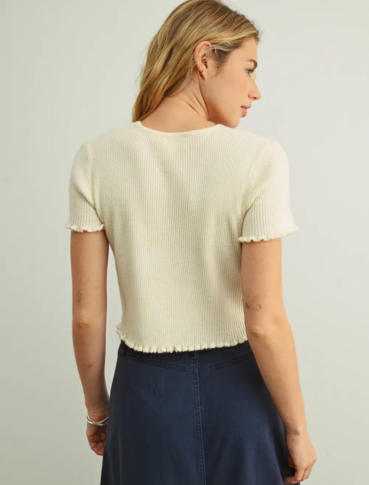 ribbed essential tee