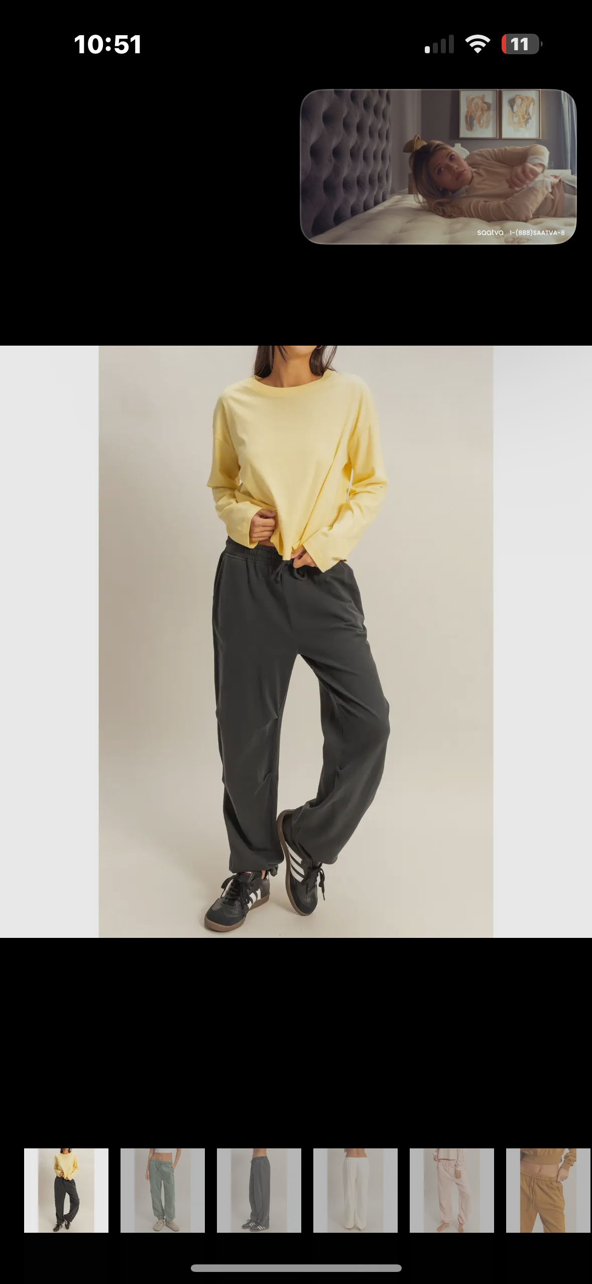 black pleaded joggers