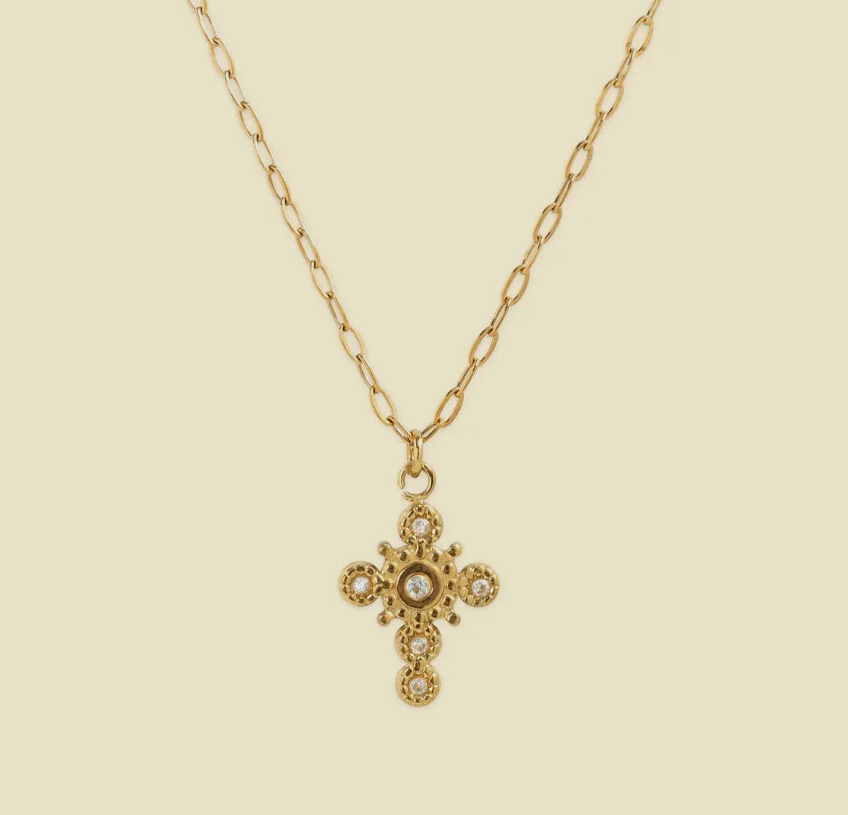 vintage cross necklace