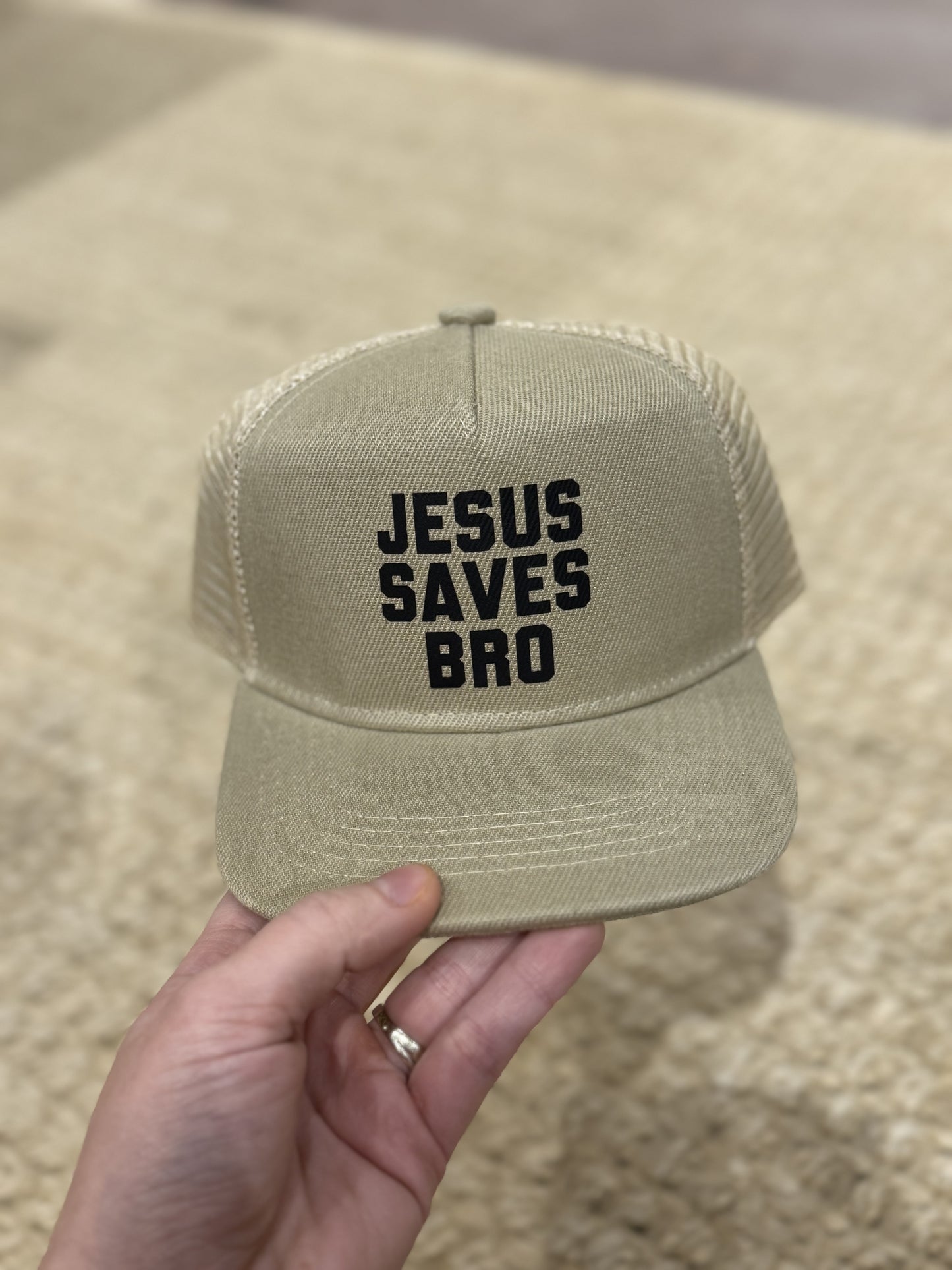 Toddler Jesus Saves Bro Tan Hat