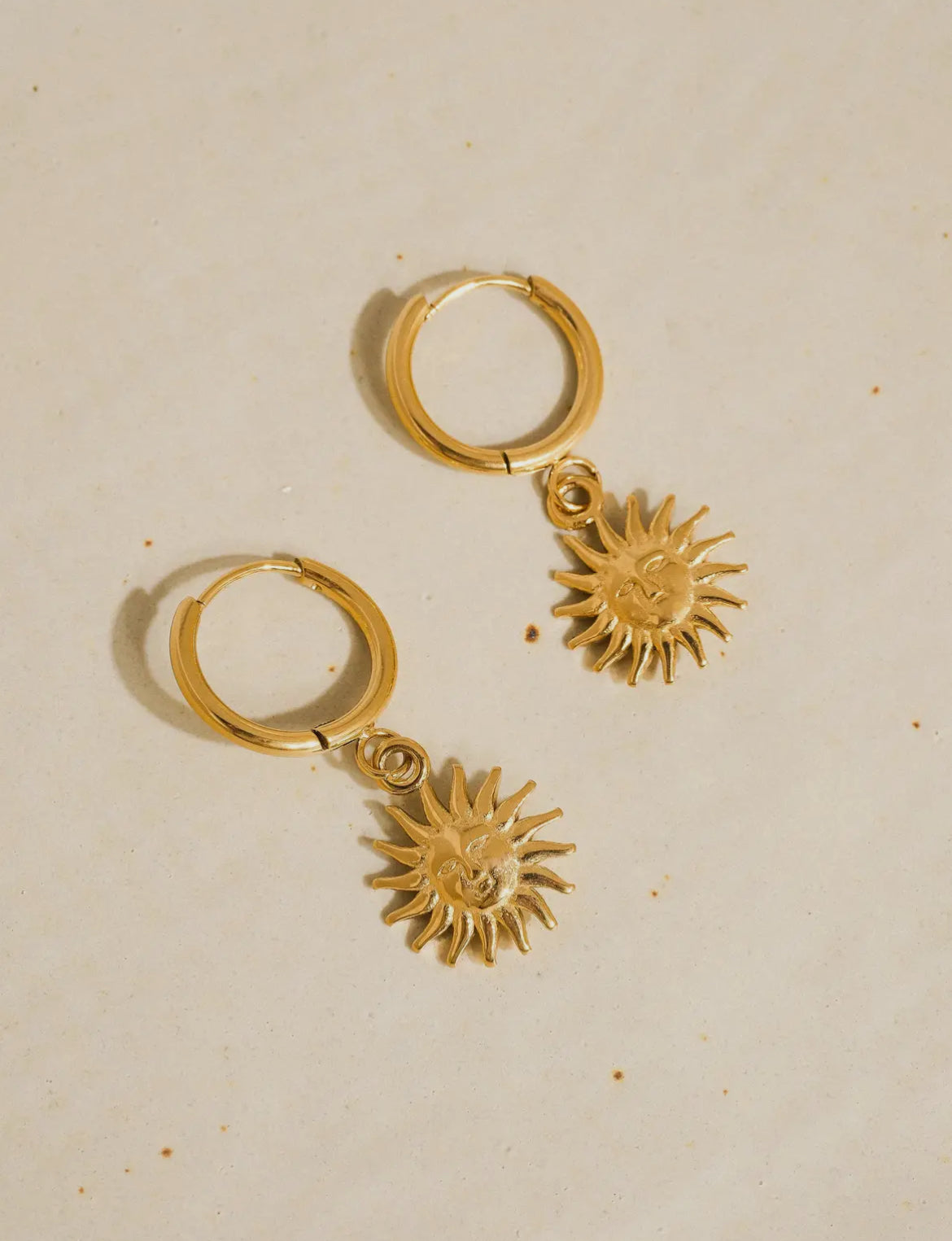 Sun Hoop Earrings