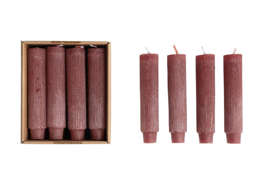 Small Pleated Taper Candle